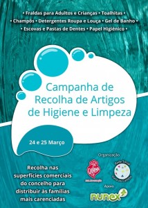 Cartaz 7ª Campanha Recolha Artigos Higiene e Limpeza_24 e 25 março